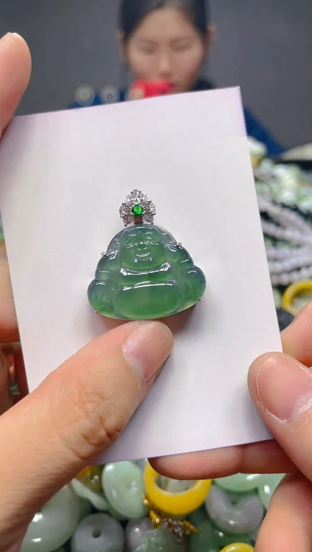 翡翠未镶嵌颈饰/V/翡翠A货,1件也是批发价