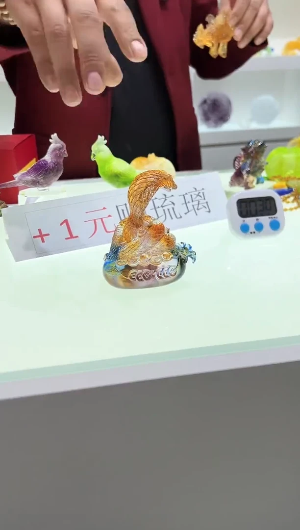 【闪购商品】泥塑古法琉璃蛇摆件