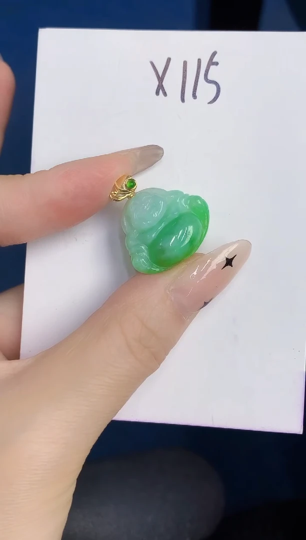 颈饰未镶嵌翡翠缅甸天然翡翠A货