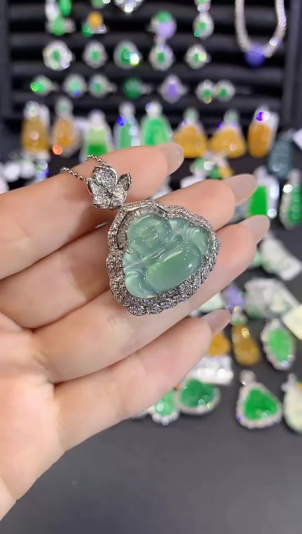 吊坠(不含链)未镶嵌翡翠16-佛公（多样性发货一件不含链和扣