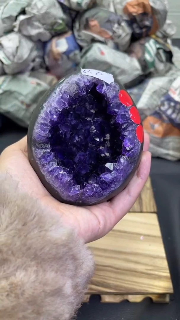 未镶嵌大型摆件（非配饰）紫晶436号龙蛋