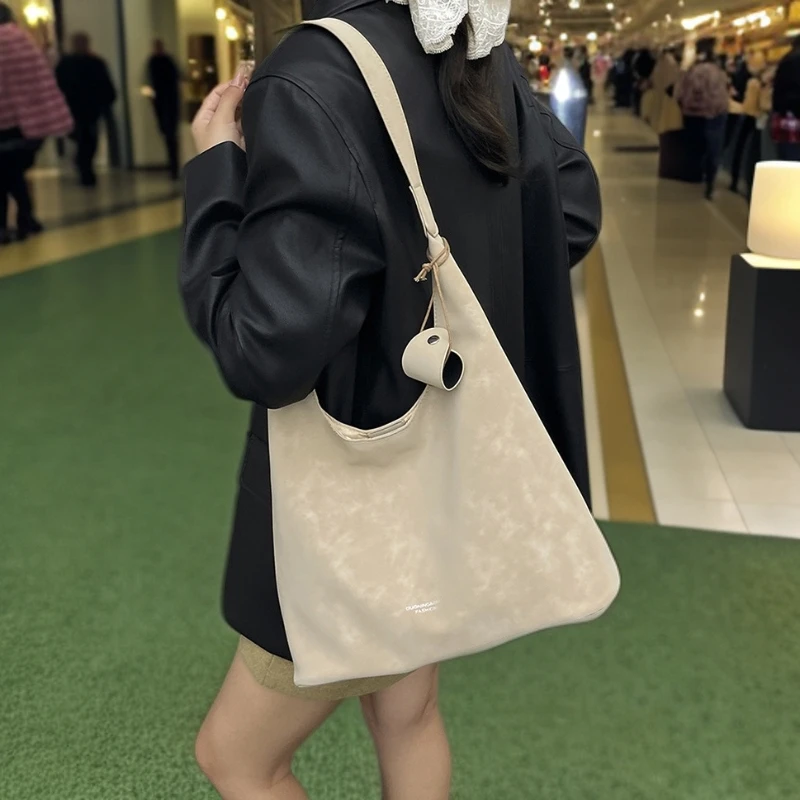 百搭大容量腋下单肩包复古通勤包女包包2025新款潮时尚韩国托特包