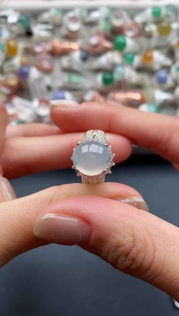 未镶嵌戒指翡翠缅甸天然A货翡翠55   3-7