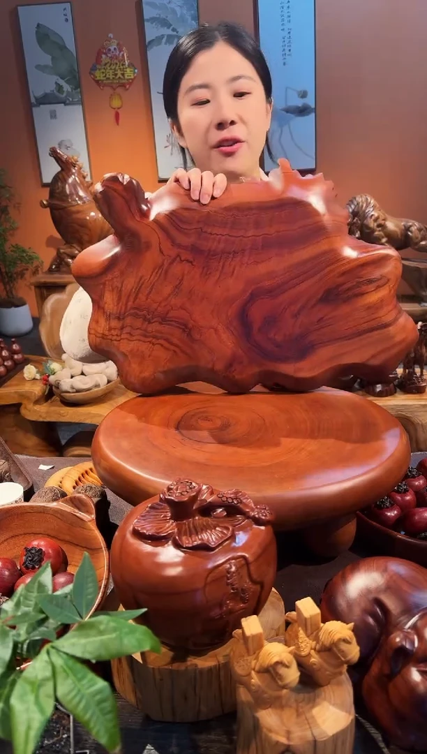 木木香樟木荷叶干泡盘 长 51 宽34 厚 4