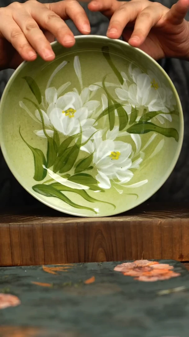 杯釉下彩手工手绘同款陶器