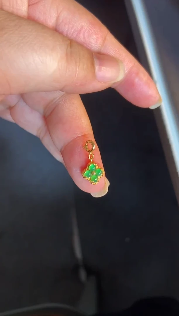 吊坠(不含链)银S925镶嵌翡翠1