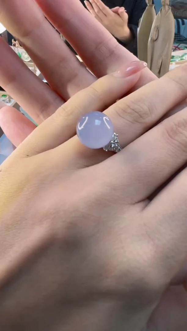 【闪购商品】翡翠戒指18K金镶嵌戒指