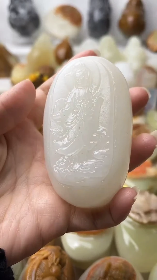 石材古青石棉纹正常不退换观音