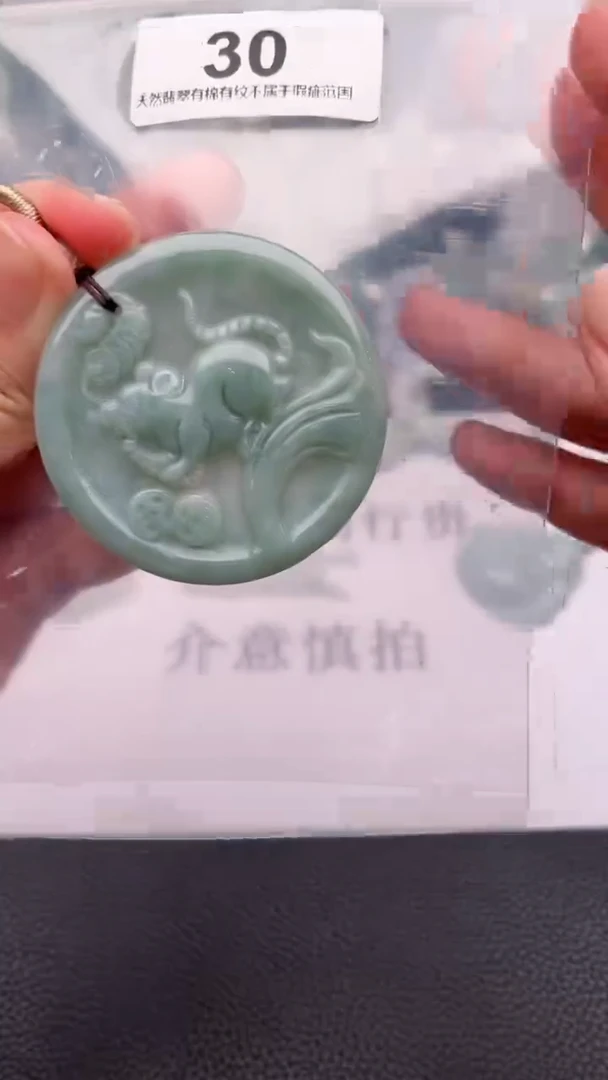 颈饰未镶嵌翡翠天然缅甸翡翠A货30