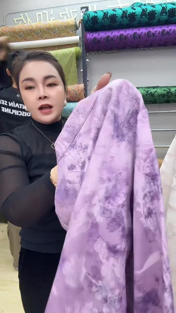 48号紫色植物丝浮雕1.5米