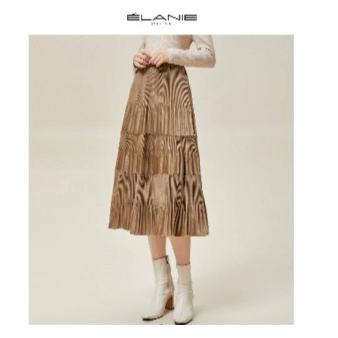 ELANIE RIESE 秋冬新款通勤裙子半身裙小个子 E21UD0513Q