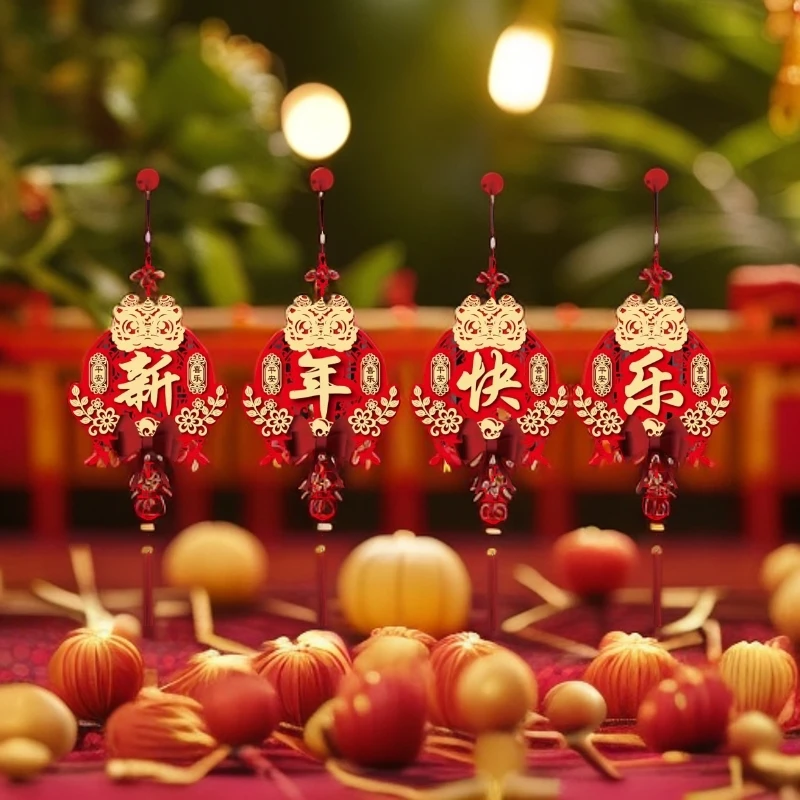 新年快乐挂饰客厅玄关春节必备喜庆饰品