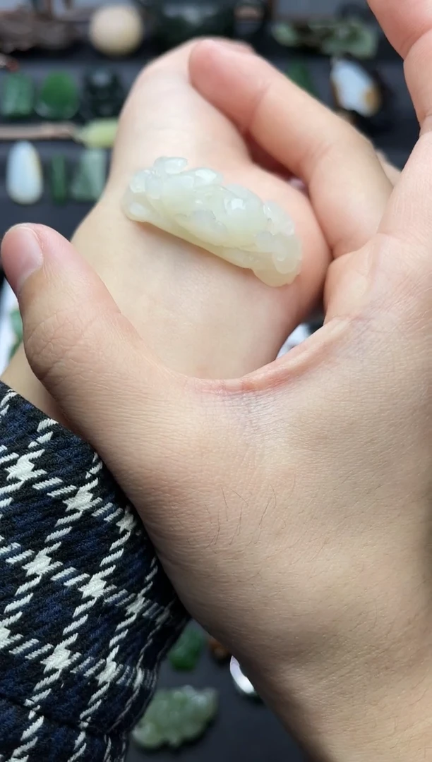 未镶嵌手绳和田玉牡丹花【定制】06