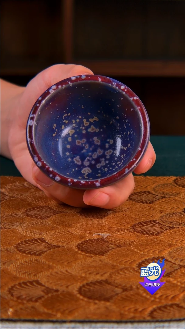 孤品级梁青杨钧瓷炭烧手工制作杯子