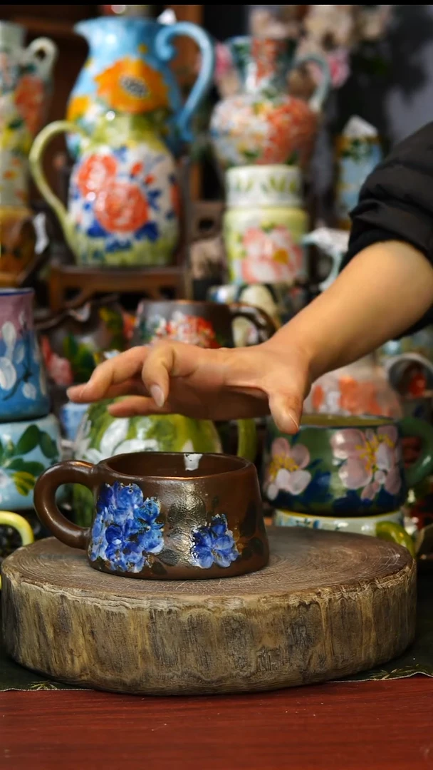 陶瓷176景德镇手工手绘釉下彩