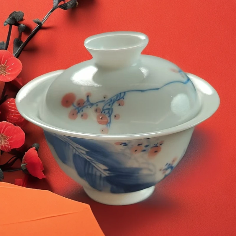 景德镇宁封窑陶瓷   NFHGCJ2371梅花