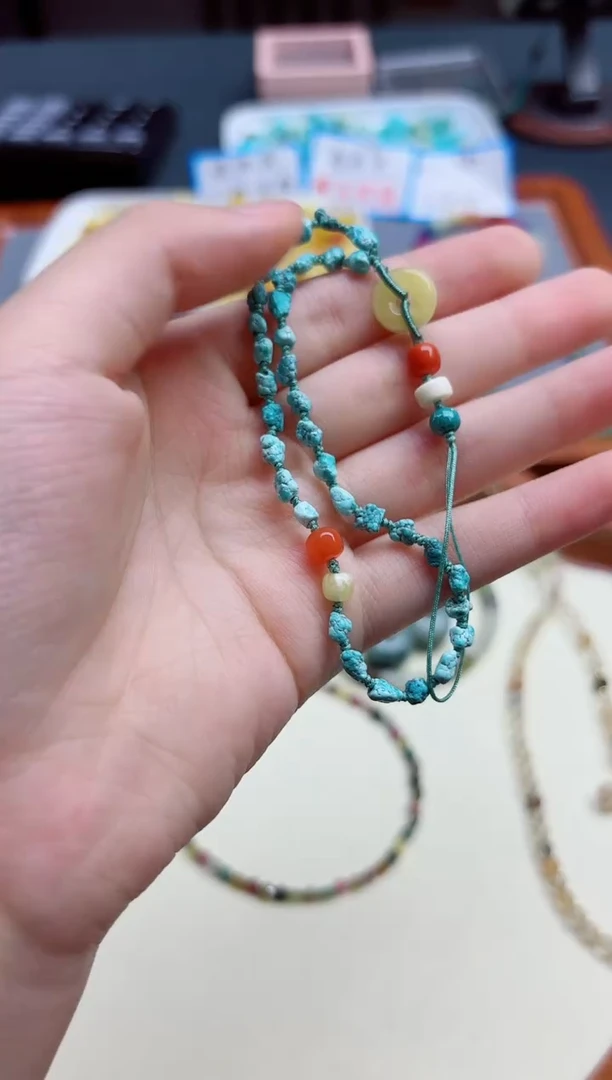 绿松石未镶嵌挂件松石随型挂件*1 GW