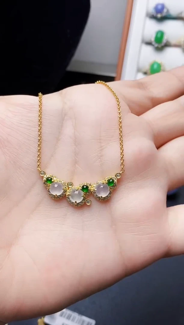 银S925镶嵌戒指翡翠3348