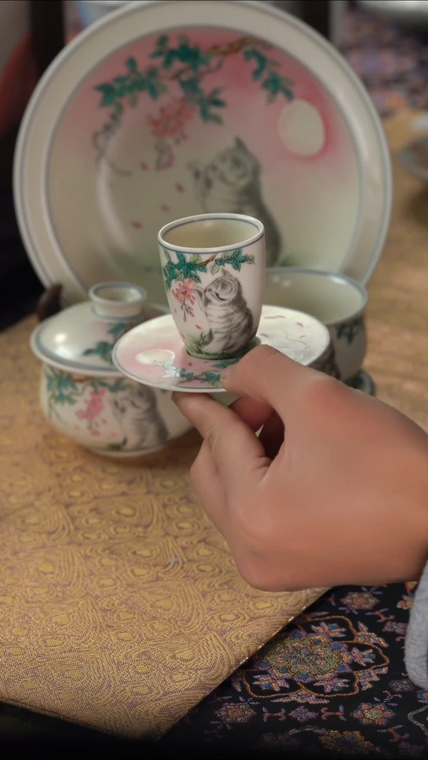 英姐好物分享@@猫咪套杯