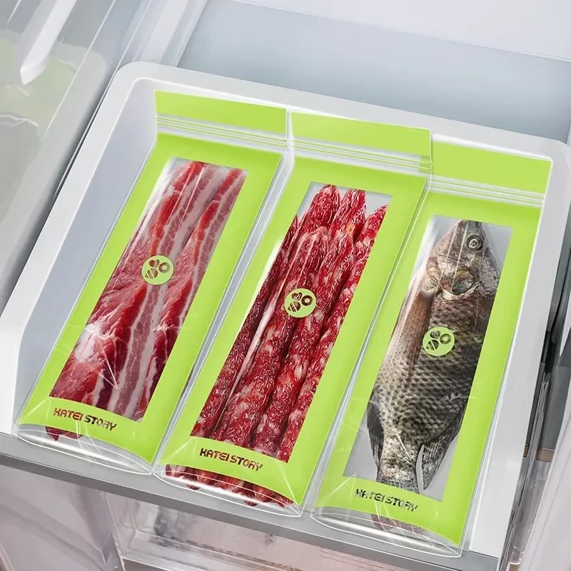 【外贸品质】长条密封冷冻袋家用多规格加宽加厚便携款保鲜袋保鲜膜