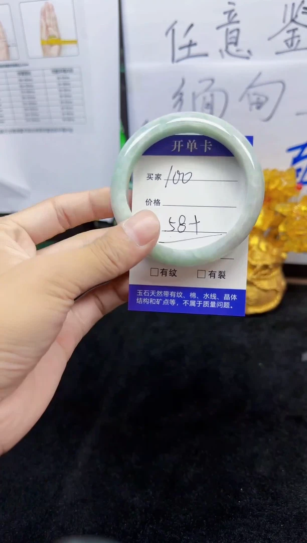 未镶嵌手镯翡翠100