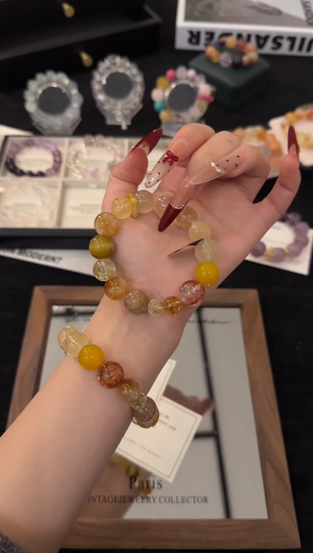 未镶嵌手链水晶万两金x3076