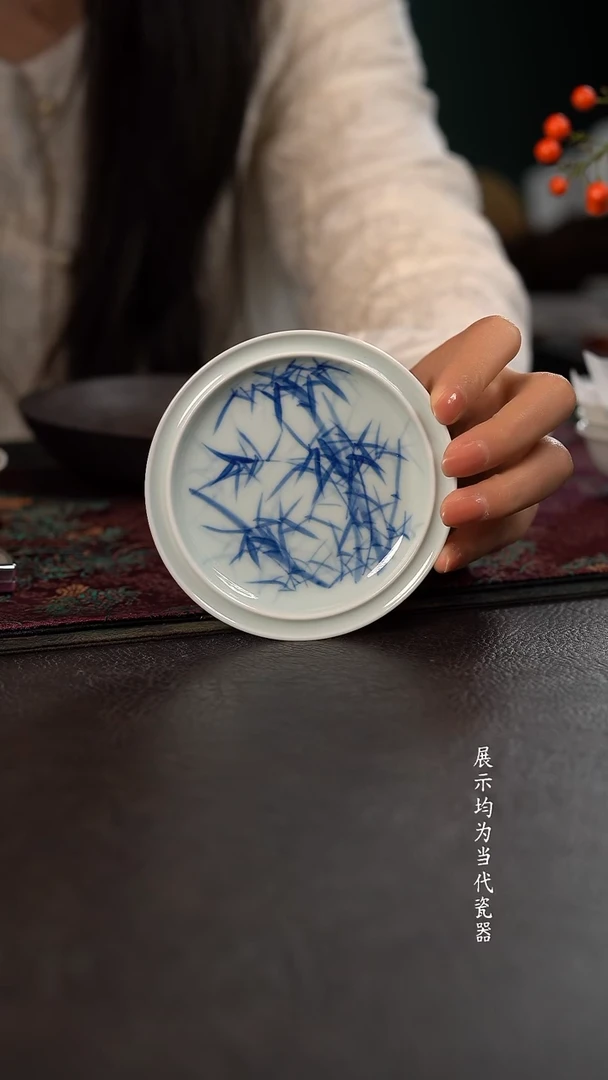 厚力煊竹影小杯垫 随机