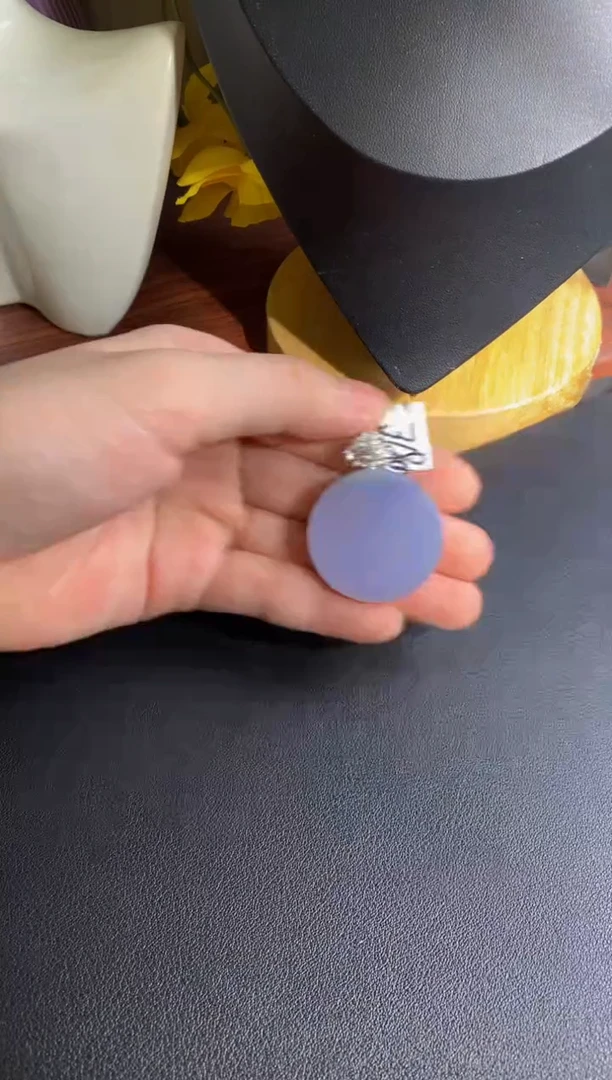 颈饰银S925镶嵌翡翠翡翠
