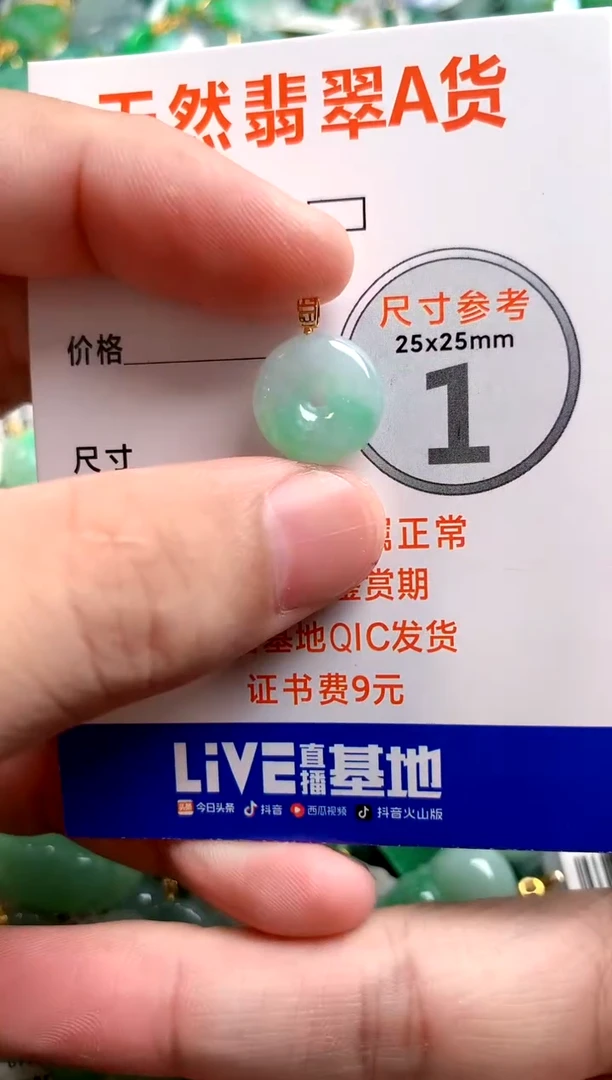 颈饰18K金镶嵌翡翠13004820