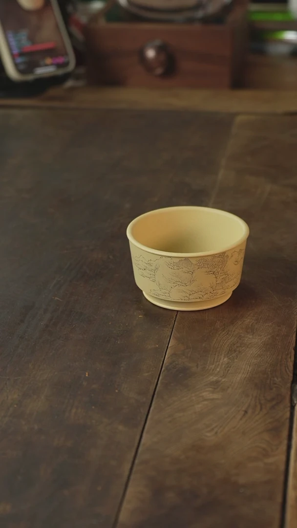 茶壶紫砂牧之-山水-圆杯