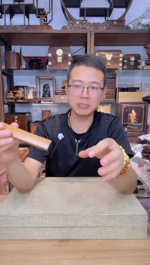 乌木类书架655老竹+紫光檀香盒