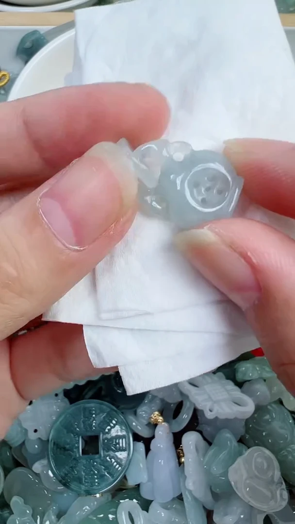 散珠翡翠525号链接，A货翡翠