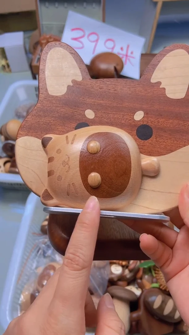 柴犬手机/平板支架+猫咪开瓶器