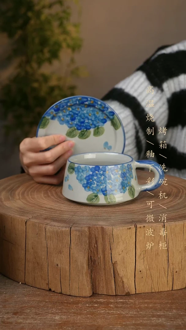 碗瓷景德镇手工手绘高温瓷釉下彩