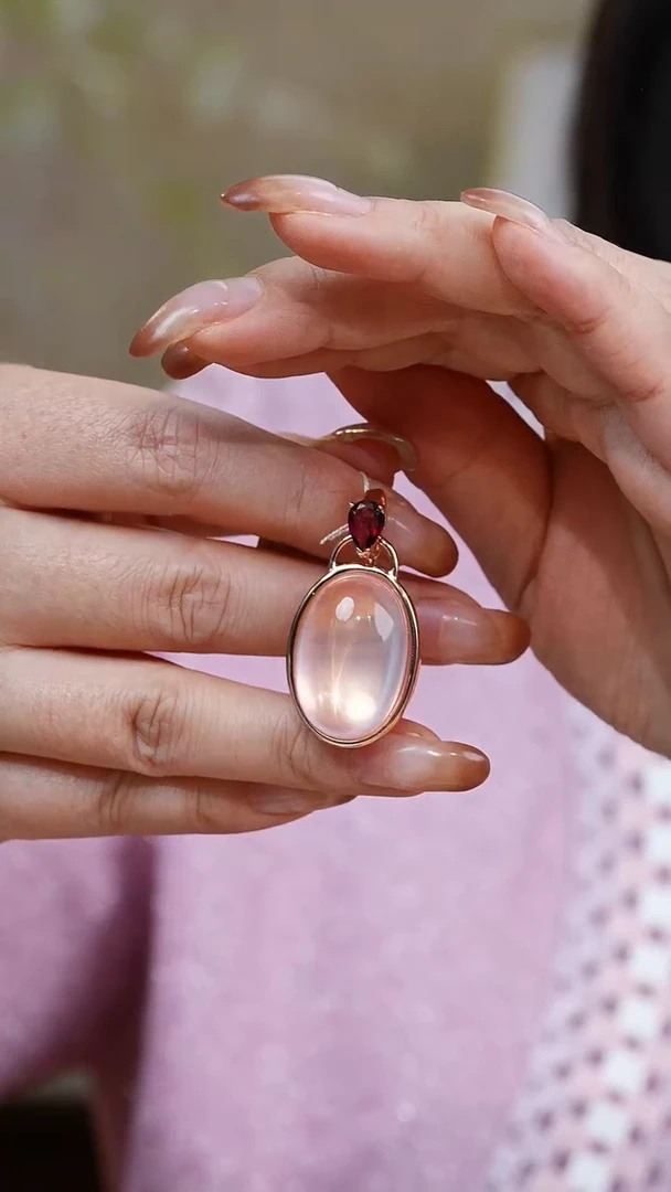 【闪购商品】芙蓉石吊坠银S925镶嵌029