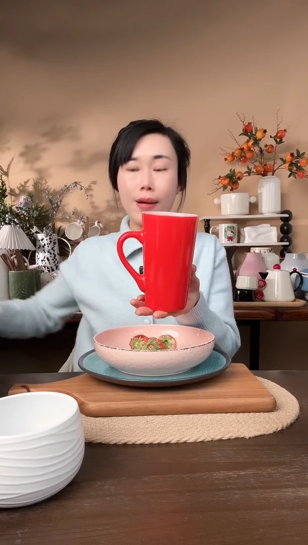 【闪购商品】瓷片星爸爸红高杯微瑕