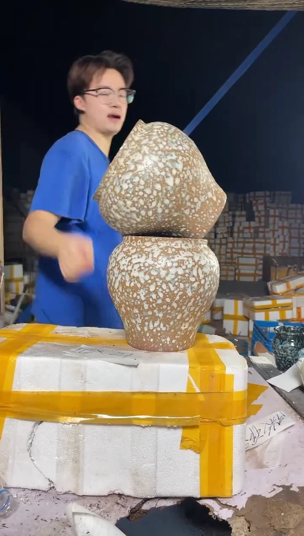 紫砂花盆宜兴紫砂粗陶花盆16*21