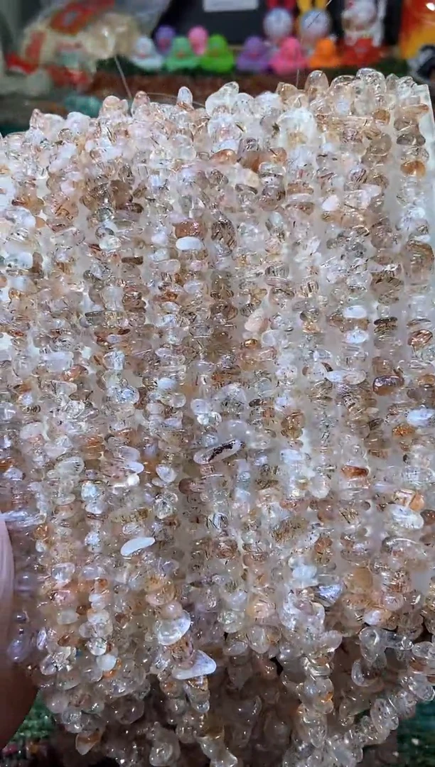 水晶珠宝半成品未镶嵌黑金超七