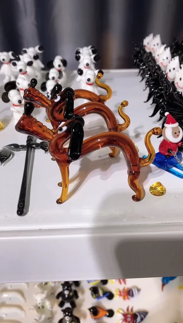 手工艺品琉璃便便狗
