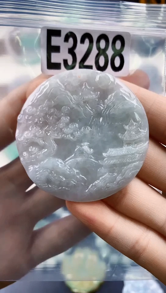 颈饰未镶嵌翡翠天然翡翠吊坠挂件