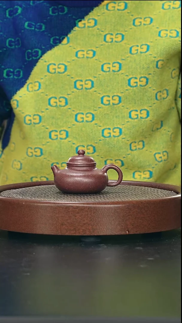 茶壶紫砂小容天-紫玉金砂-全手工无添加-120cc