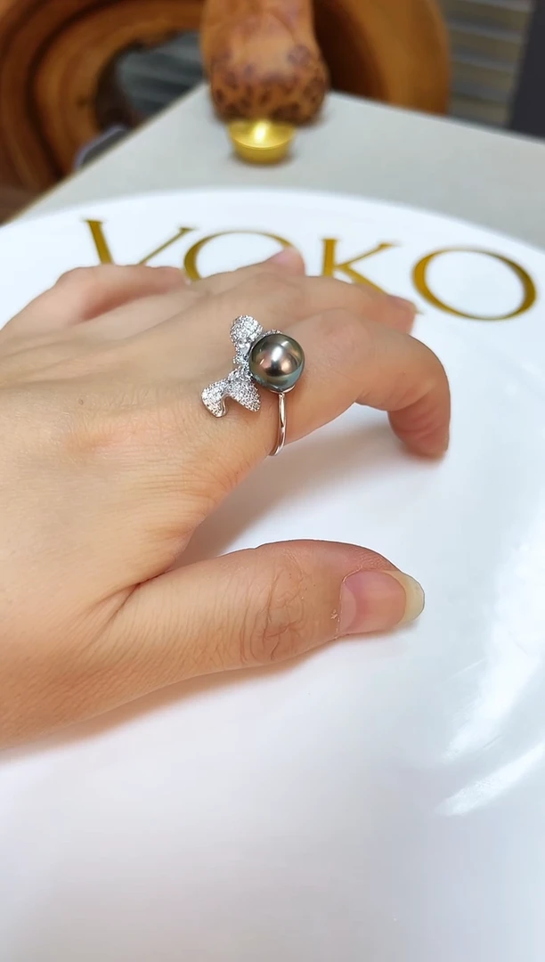 银S925镶嵌颈饰海水珍珠10mm