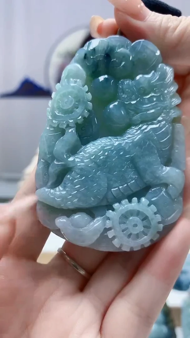 未镶嵌定制翡翠4829DD-毛货挂件8