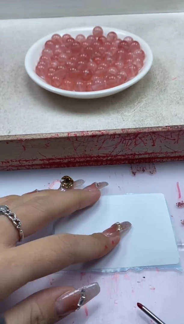 【闪购商品】水晶颈饰未镶嵌w217西瓜晶10mm*20颗