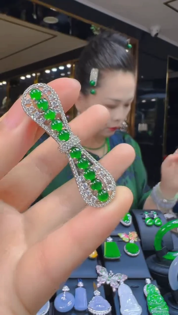 翡翠银S925镶嵌吊坠(不含链)125（多样性发其一）