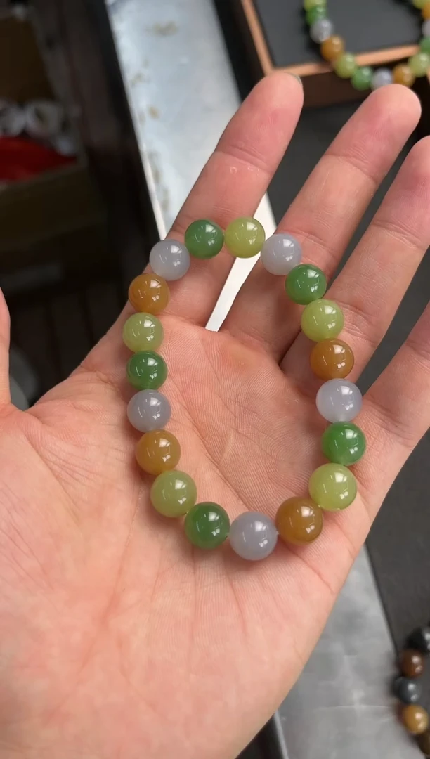 手串未镶嵌和田玉多宝手串卡10微色差
