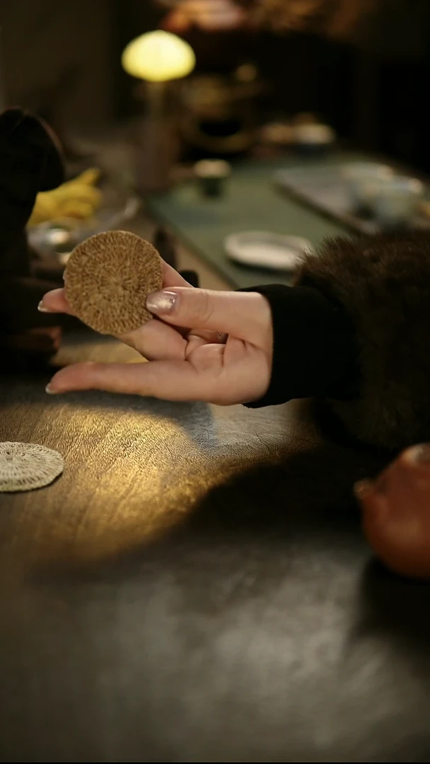 阿眠    柞蚕丝杯垫
