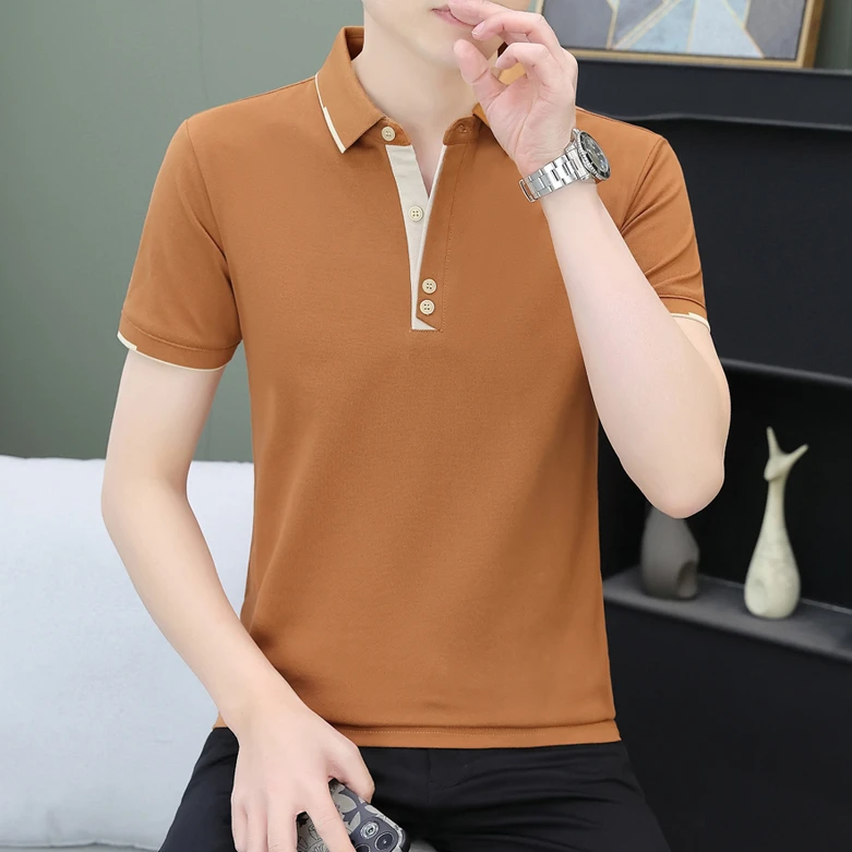 高品质男士polo衫潮流韩版翻领短袖t恤男休闲珠地棉潮牌男装半袖