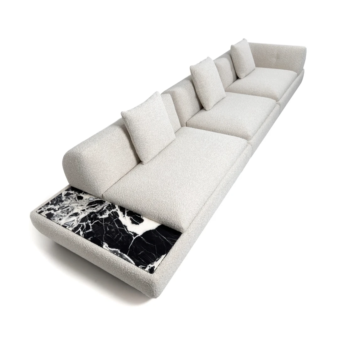 【KRK】意式极简风 客厅高定设计师款 超级月亮绒布艺沙发