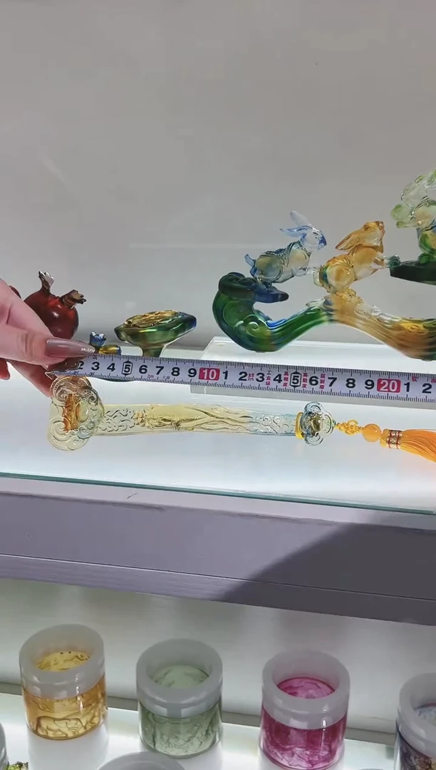 手工艺品琉璃古法琉璃人生如意